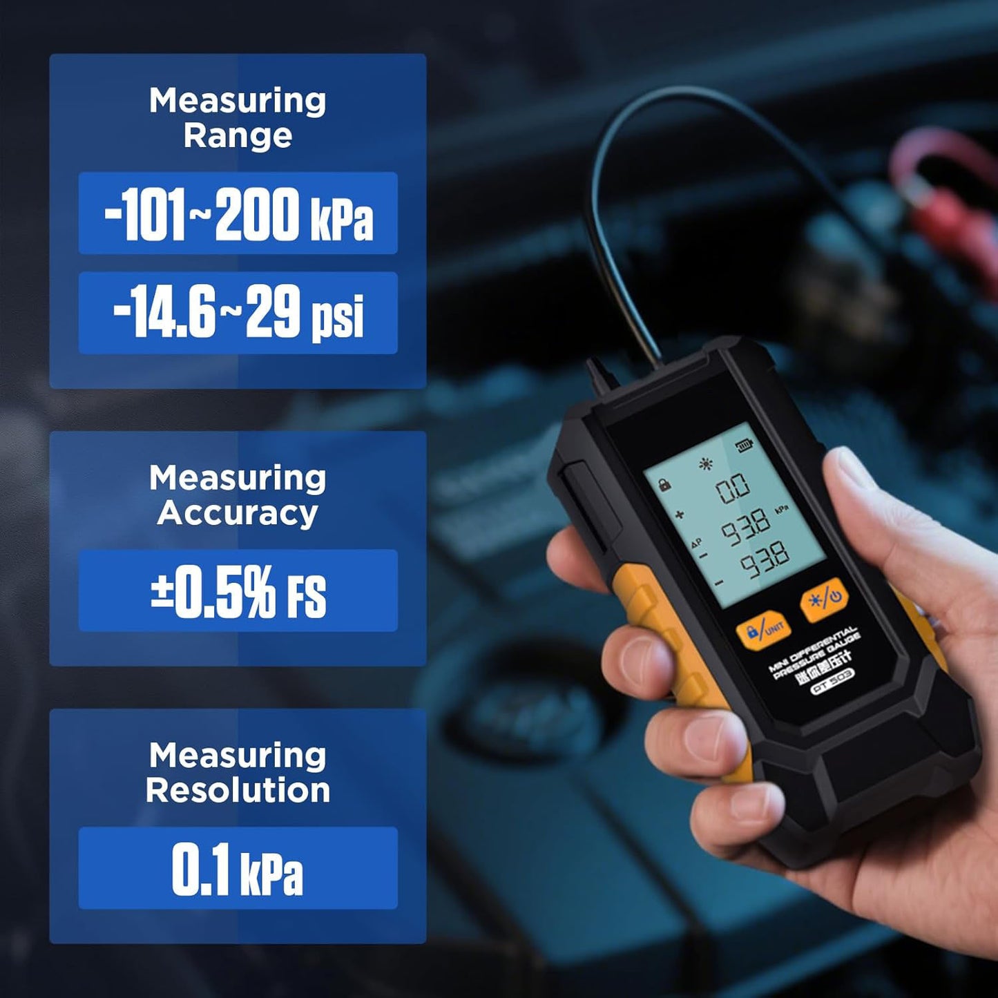 gas manometer digital PT503-digital manometer-gas