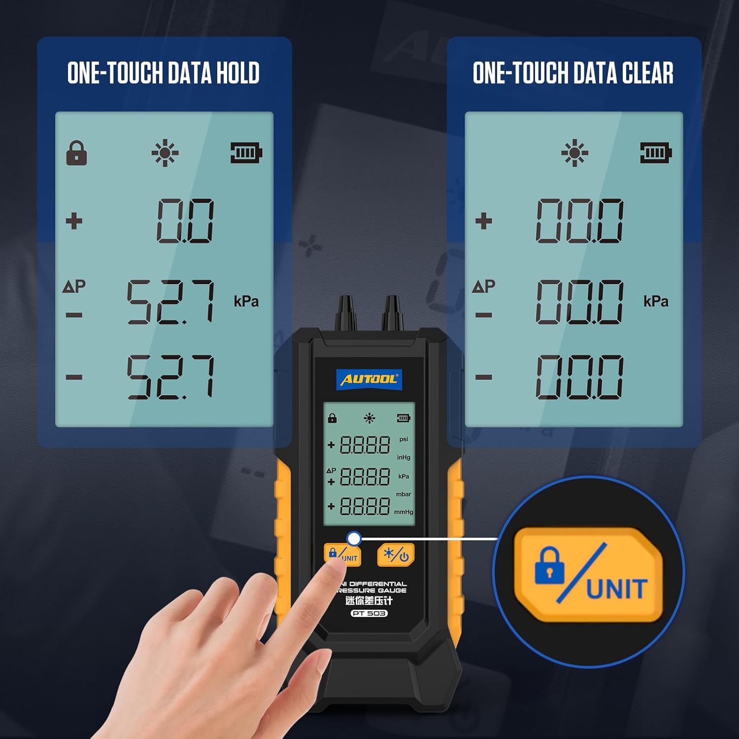 gas manometer digital PT503-2