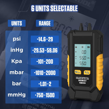 gas manometer digital PT503-digital manometer-gas