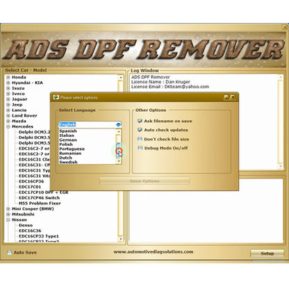 ADS DPF EGR Lambda Remover Software Suite 2017 Version